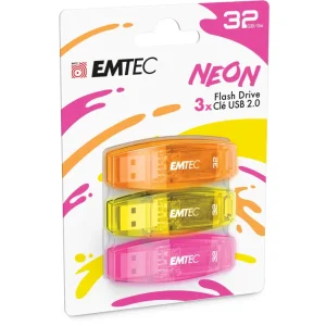 Emtec C410 P3 Neon 32gb Usb 2.0 Figured