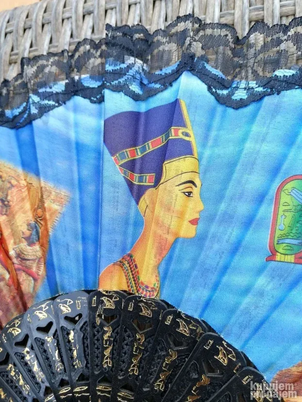 Vintage Nefertiti el Reda Egipatska LEPEZA