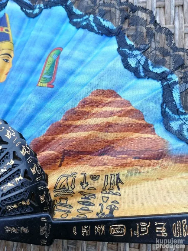 Vintage Nefertiti el Reda Egipatska LEPEZA