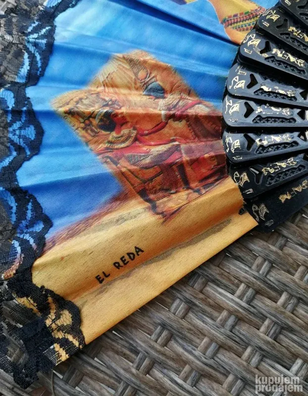 Vintage Nefertiti el Reda Egipatska LEPEZA