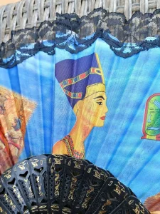 Vintage Nefertiti el Reda Egipatska LEPEZA