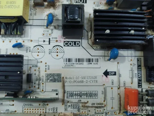 Motherboard TV SHARP LC-55CUF8472ES T.MS6488E.U703 B16128426 LC490EQY