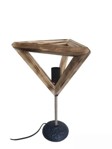Stona lampa drvo PIRAMIDA 2