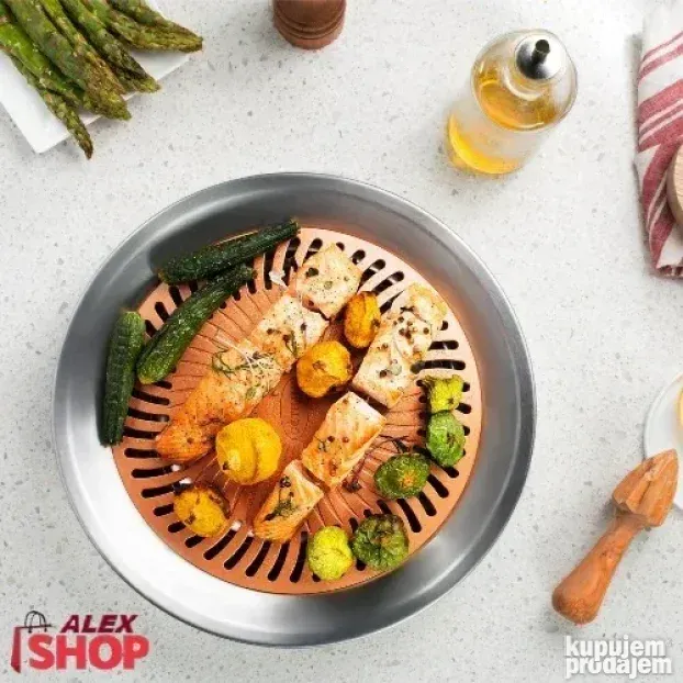 Inovativni tiganj roštilj za zdravo grilovanje hrane