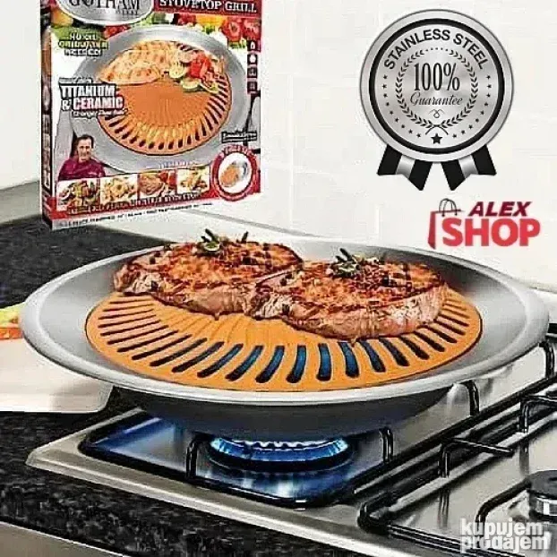 Inovativni tiganj roštilj za zdravo grilovanje hrane