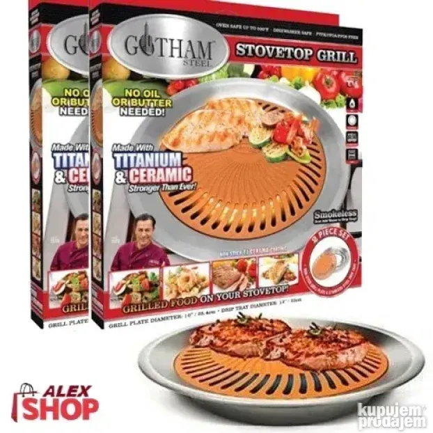 Inovativni tiganj roštilj za zdravo grilovanje hrane