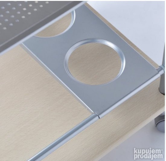 Kolica za Kuhinju 65x35x83cm MDF Boja Kesten/Sivo Haku 40027