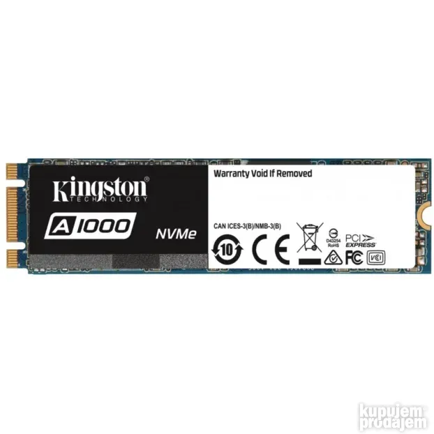 KINGSTON 480GB A1000 M.2 PCIe M.2 2280 SA1000M8/480G