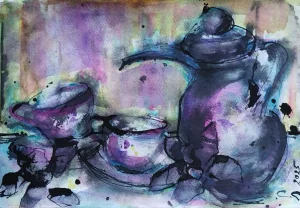 Dobro jutro,akvarel i tuš