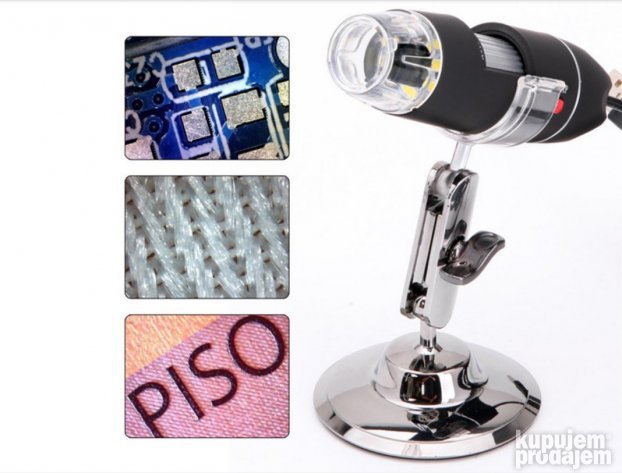 Digitalni mikroskop uvecanje 50-500X 8 led dioda