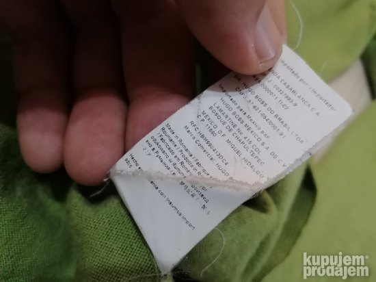 754 - HUGO BOSS Green dzemper S/M Original TOP