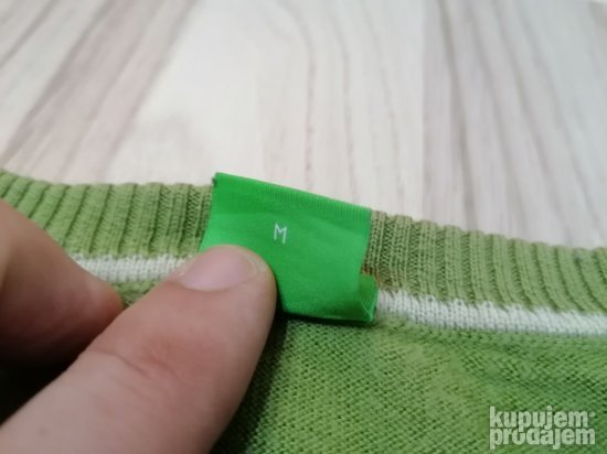 754 - HUGO BOSS Green dzemper S/M Original TOP