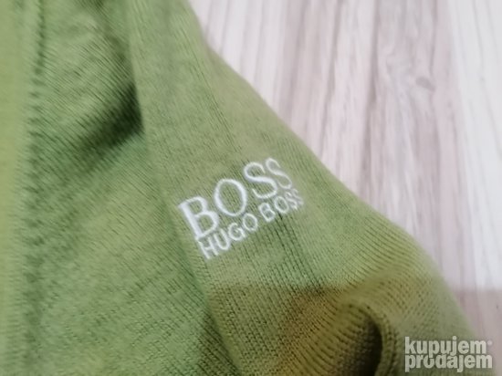 754 - HUGO BOSS Green dzemper S/M Original TOP