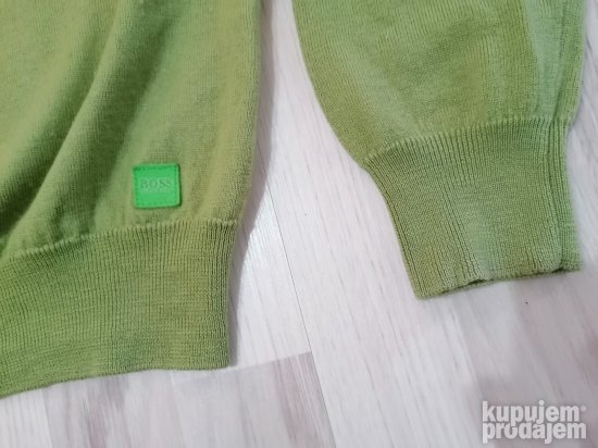 754 - HUGO BOSS Green dzemper S/M Original TOP
