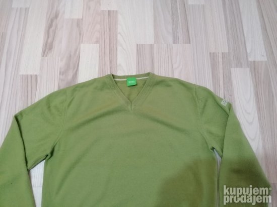 754 - HUGO BOSS Green dzemper S/M Original TOP