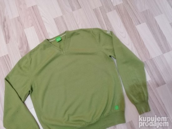 754 - HUGO BOSS Green dzemper S/M Original TOP