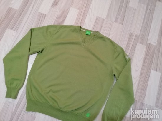 754 - HUGO BOSS Green dzemper S/M Original TOP