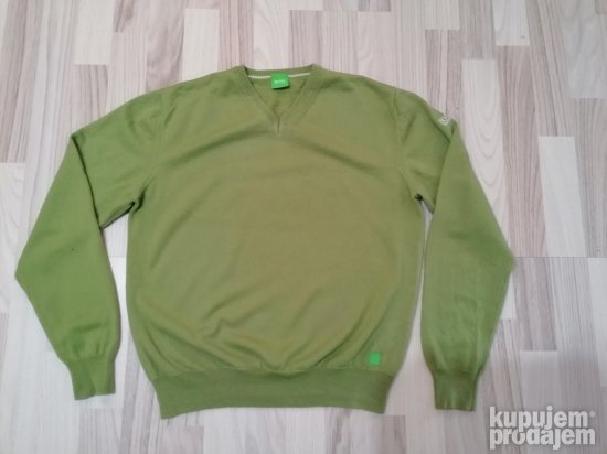 754 - HUGO BOSS Green dzemper S/M Original TOP