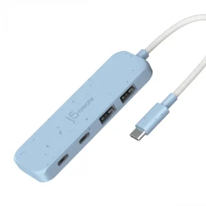 J5CREATE Eco Friendly USB C to 4 Port Type C and Type A Gen