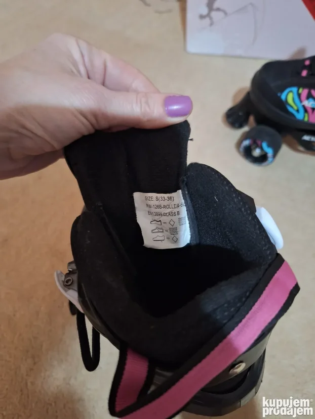 Kao nove Action rošule 33 - 36 u kutiji za devojčice roleri