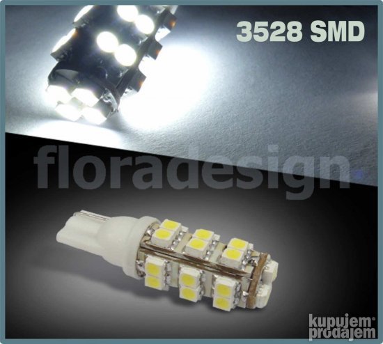 LED Sijalica - T10 pozicija - 28 dioda - 1 komad