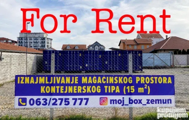 Iznajmljujem Mini Magacin garaza skladiste kontejner Zemun