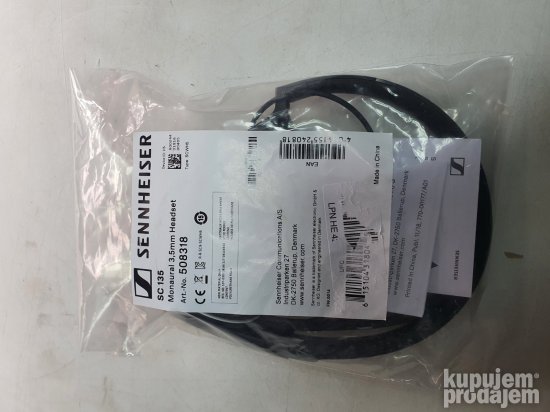 Slusalica Sennheiser SC 135 (Crna)