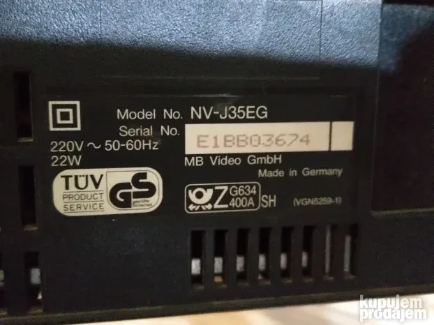 Panasonic NV-F65 HQ VCR &  NV-J35EG Video   - Neispitani