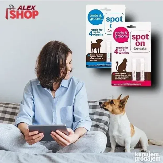 Vrhunski repelin protiv buva i krpelja za pse i mačke