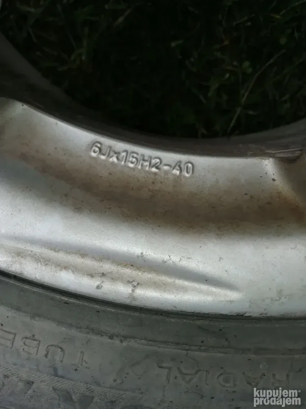 Alu felne 15 coli 4x98 sa gumama
