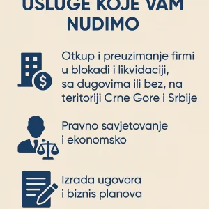 Izrada svih vrsta ugovora Biznis Planova Otkup firmi