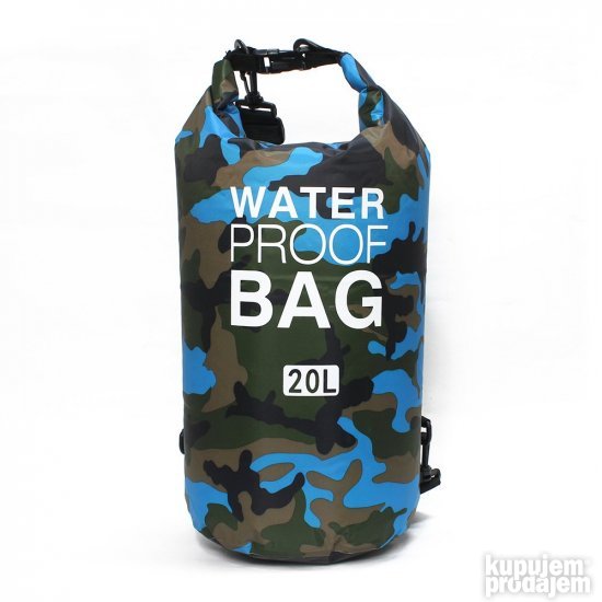 Vodootporna suva torba EL1 20L army plava
