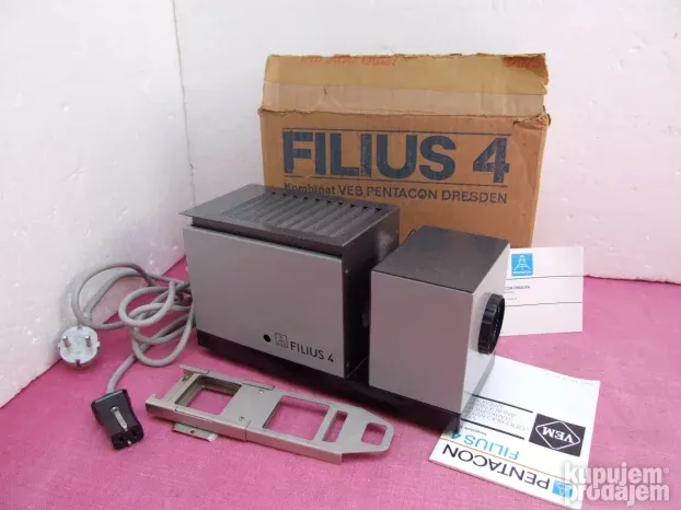 Pentacon Filius 4 projektor slajdova dijaskop FULL NOVO+GARA