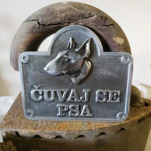 Tablica čuvaj se psa bul terijer