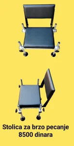 Stolica za brzo pecanje sa naslonom