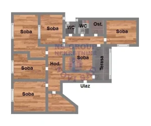 Odličan petosoban stan u centru grada!155m2