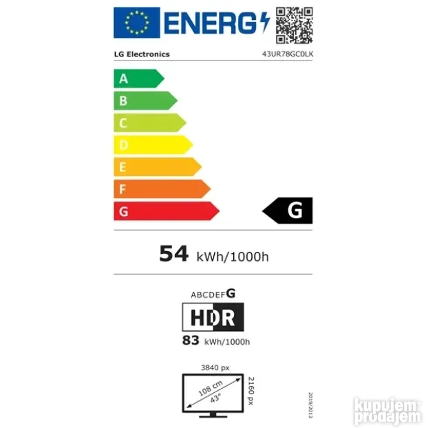 LG 43UR78GC0LK 43"
