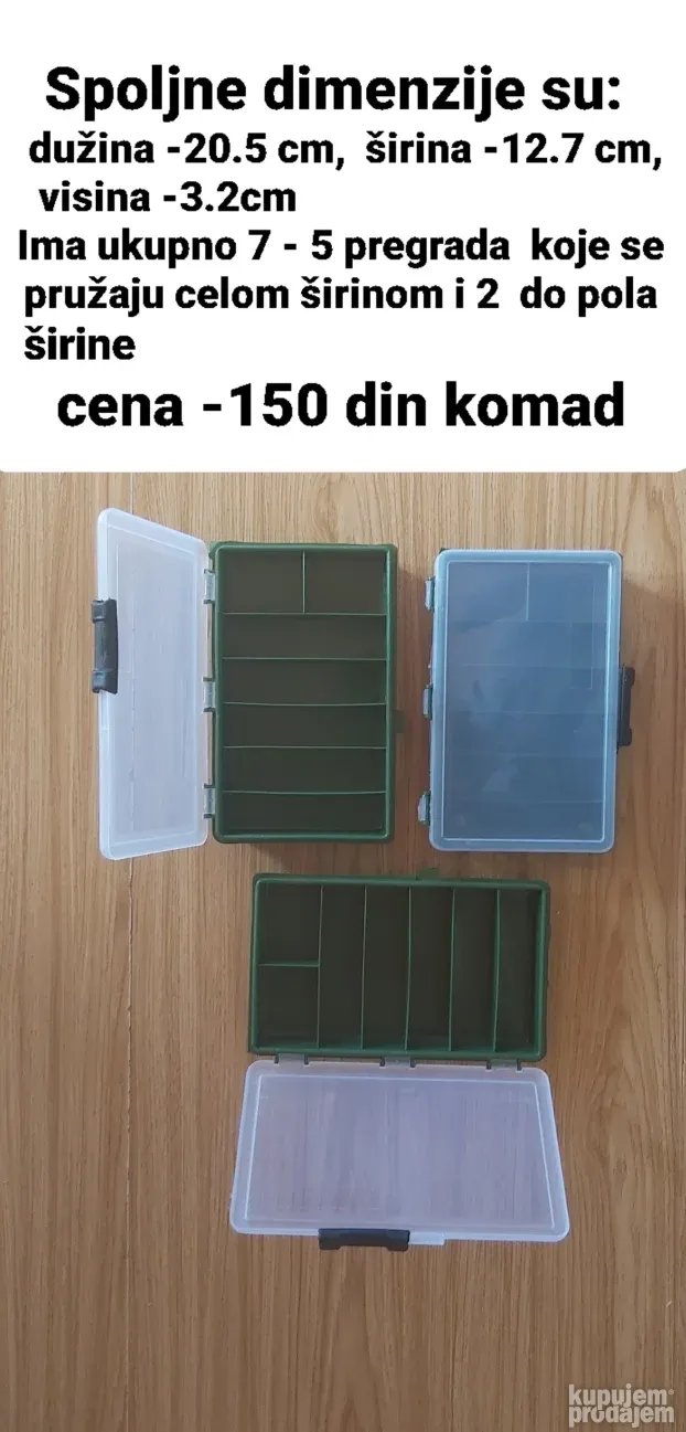 plasticne kutije za udice,plovkove,olovo,