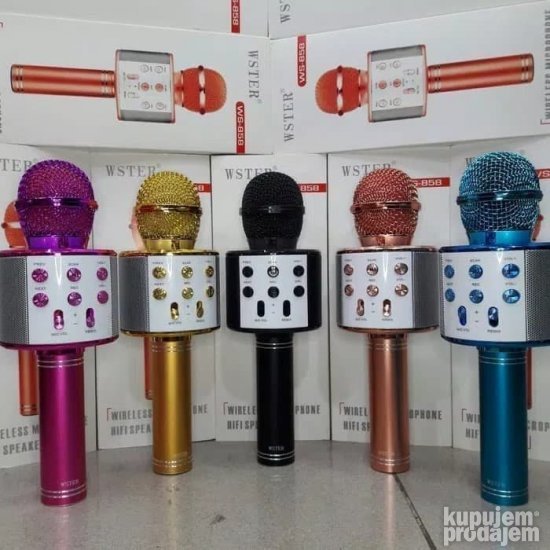 Mikrofon karaoke bluetooth sa zvucnikom ws858