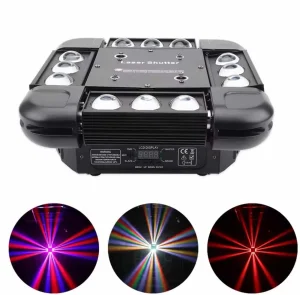 Led strob RGB roto glava za diskoteke Led Strob Roto glava