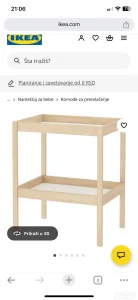 Komoda za presvlacenje