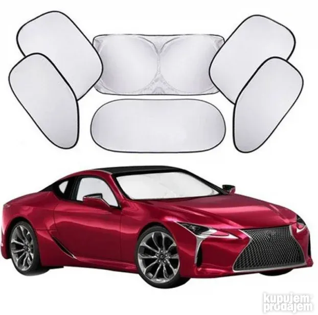 Set od 6 auto zaštita od sunca