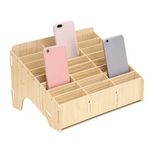 Drveni stalak za telefone sa 24 pregrade type 2 - NOVO
