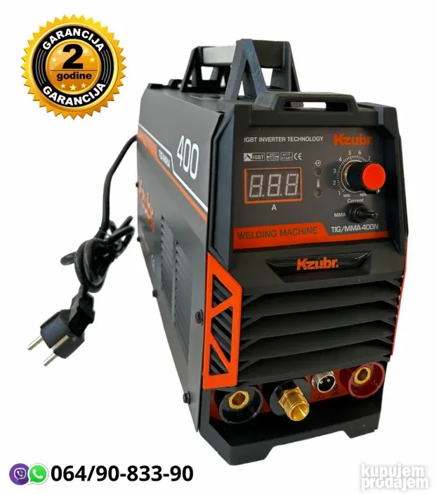 Aparat za varenje za argon KZUBR 400A TIG - 2 GOD GARANCIJE