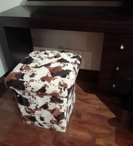 Toaletni stočić sa ogledalom i tabureom