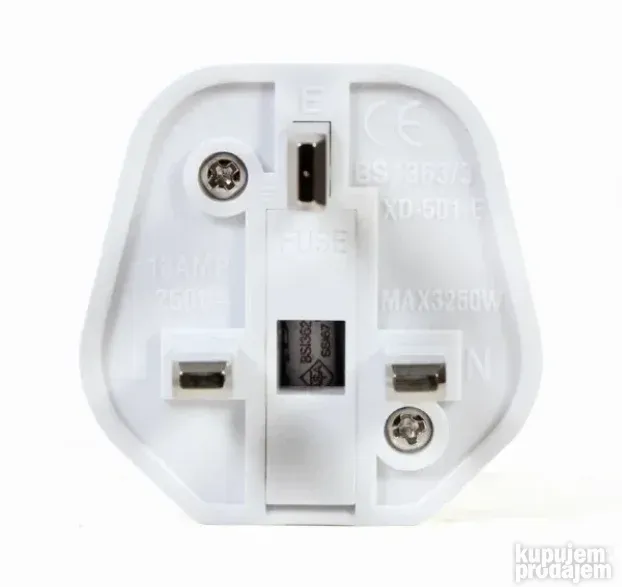 CABLEXPERT Suko travel adapter EU uticnica na UK 13A EUFUKM