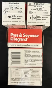 USA Mrežni Utikač Pass Seymour Legrand 15A 250V