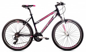 Bicikl Mountain Bike 26in Monitor lady fs crno pink ram 17in