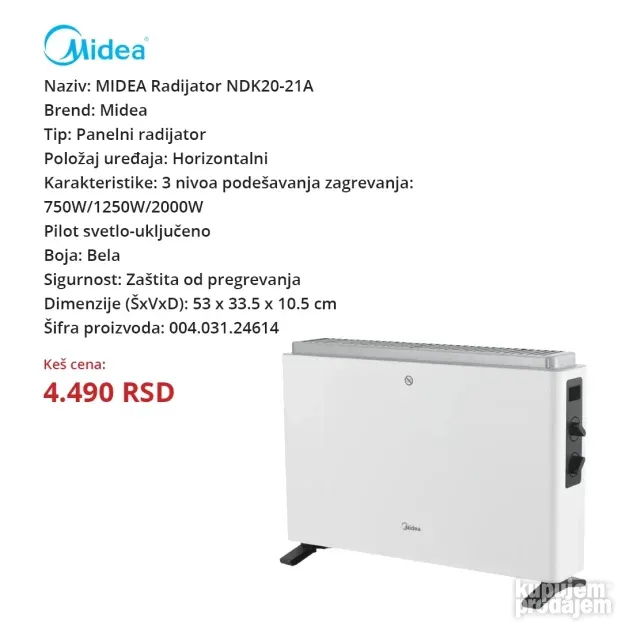 Panelni radijator (2- 5 god garancija)