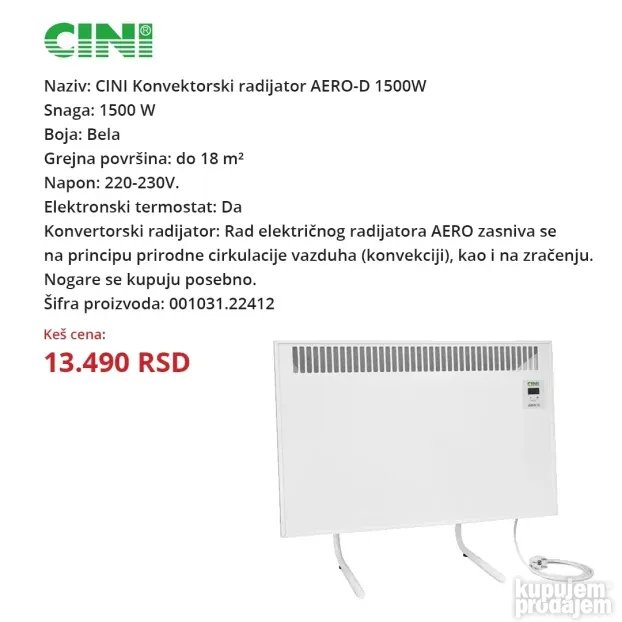 Panelni radijator (2- 5 god garancija)